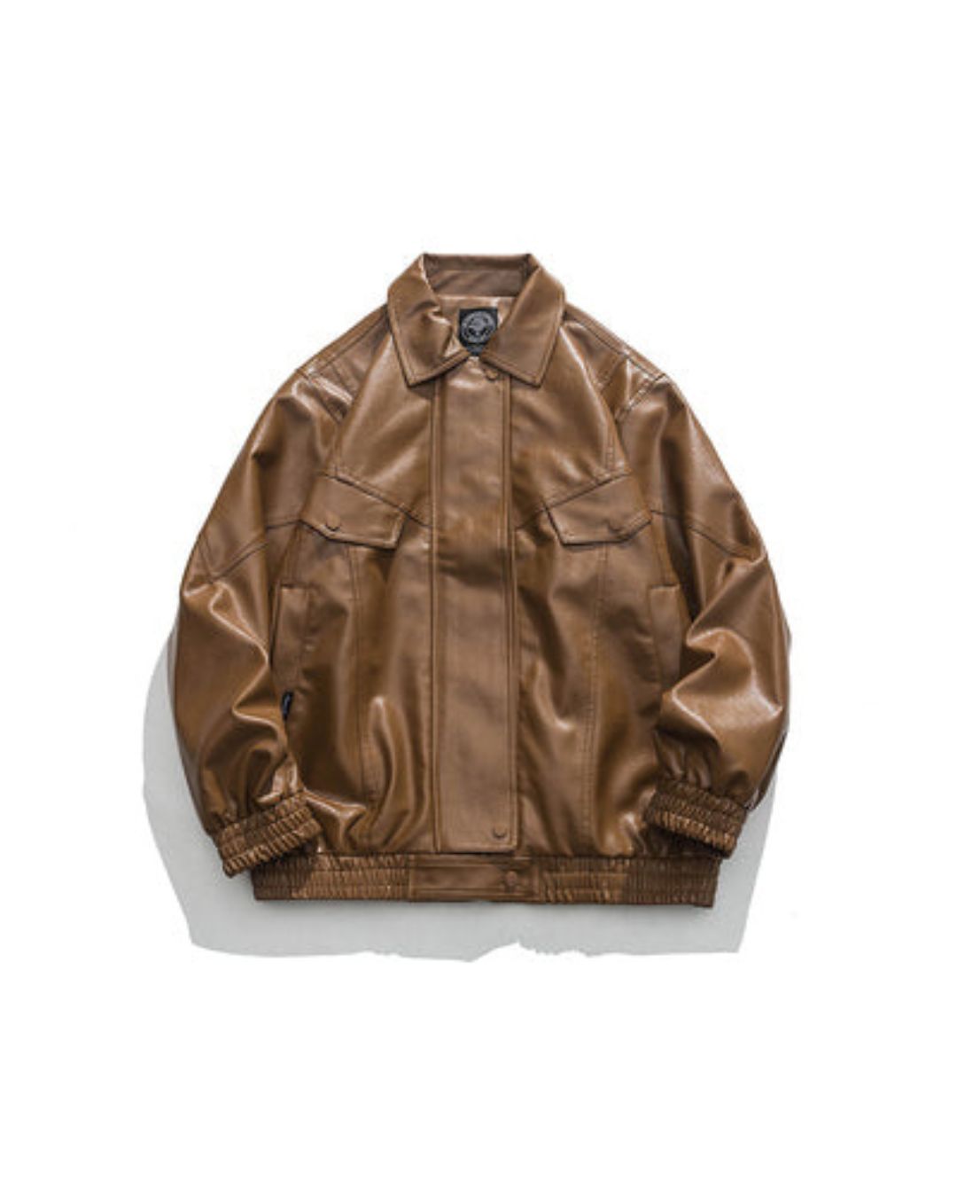 Oversize PU Leather Jacket　JK057